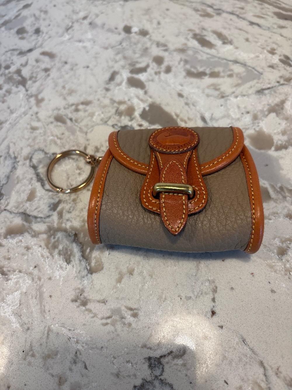 Vintage Dooney & Bourke Mini AWL Key Chain Coin Caddy